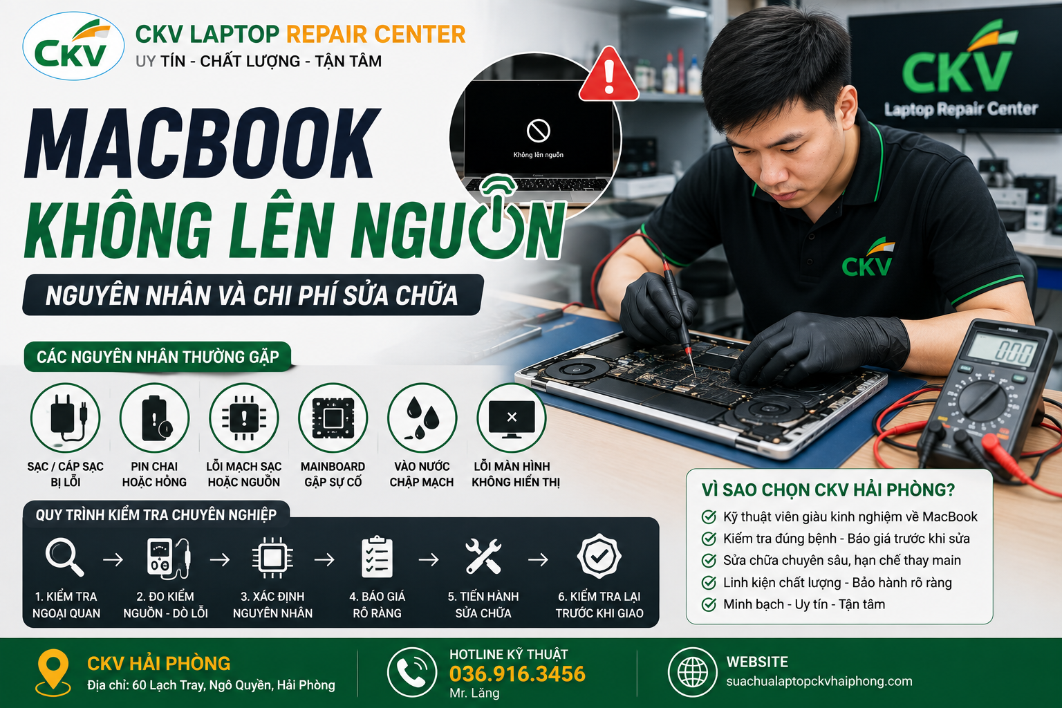 MacBook Không Lên Nguồn – Nguyên Nhân Và Chi Phí Sửa Chữa